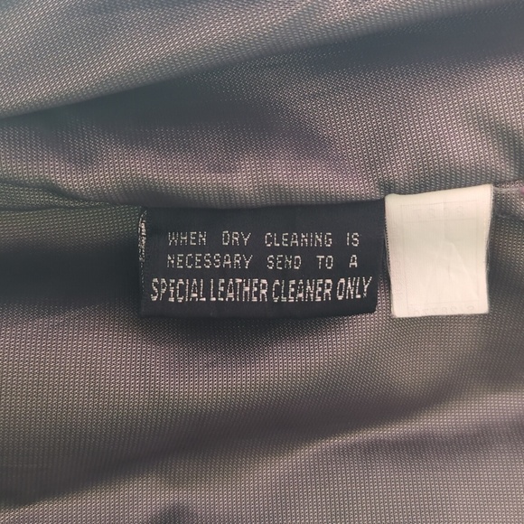 Wilsons Black Genuine Leather Blazer Jacket Size Medium - Picture 7 of 12